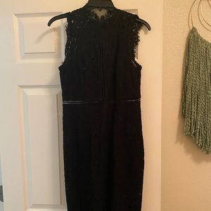 Bardot midi lace dress